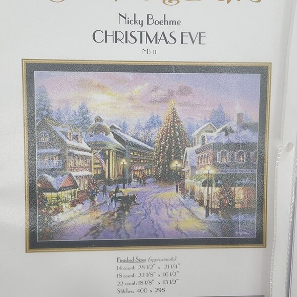 Lot of 9 Mystic Stitch Cross Stitch Patterns Nicky Boehme Christmas Floral - Picture 5 of 14